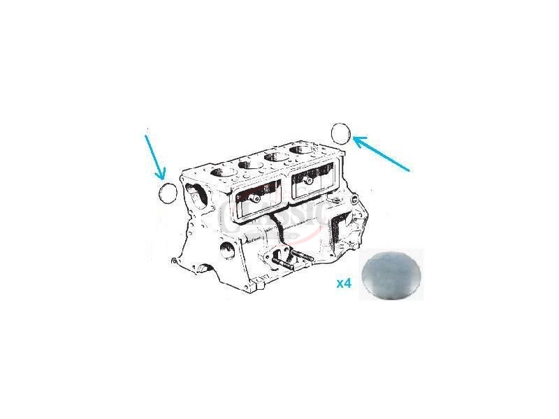 Austin A40 / Mini / Riley - Rela do bloco motor (Ø 41.10)