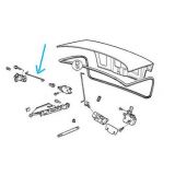 BMW Serie 3 E36 - Tirante do actuador do fecho central