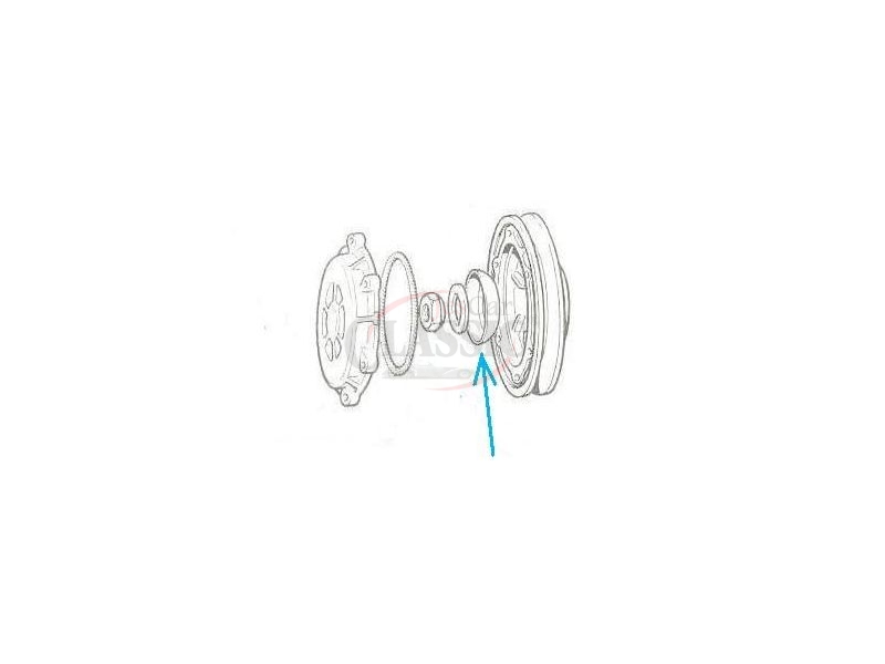 Fiat 600 D / Fiat 850 - Anilha da polia centrifuga e cambota