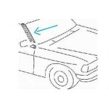 Mercedes-Benz W123 - Guarnição do pilar/coluna da frente direita