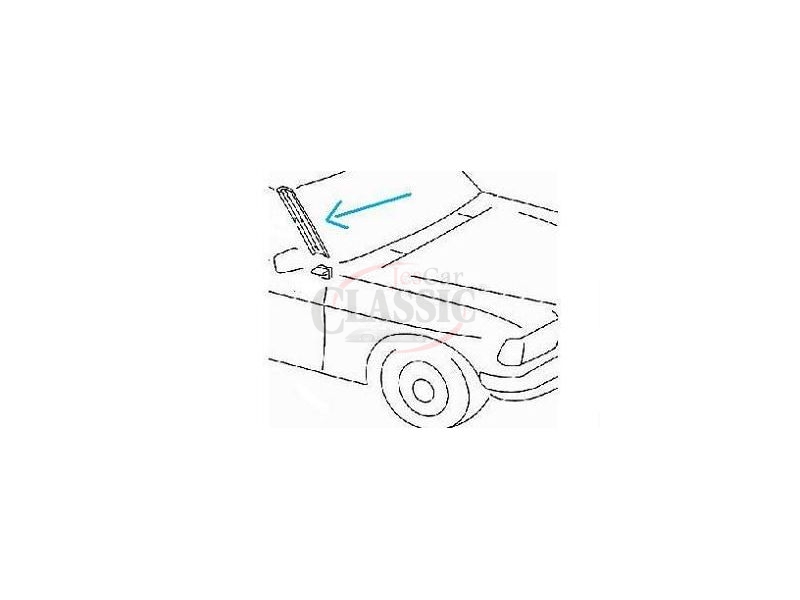 Mercedes-Benz W123 - Guarnição do pilar/coluna da frente direita