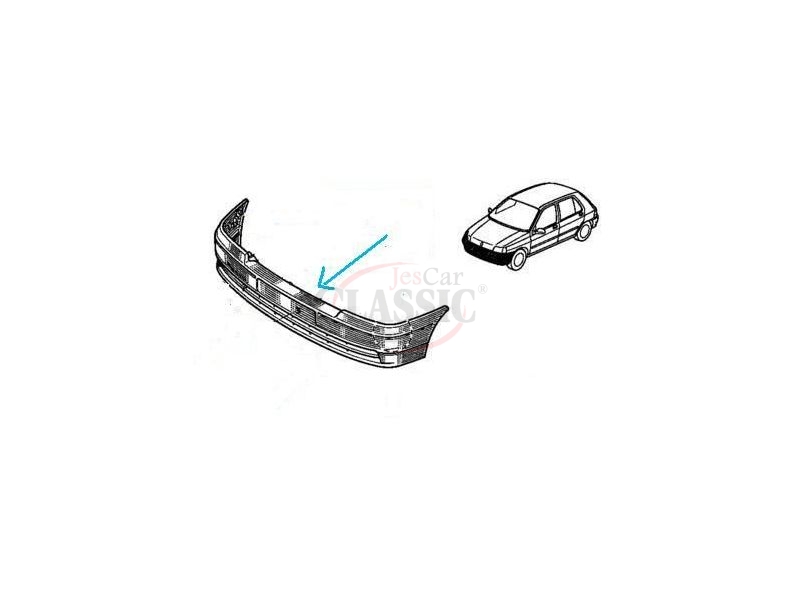 Renault Clio I / Renault Express II - Suporte de fixação para-choques