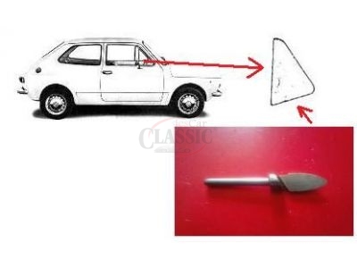 Fiat 127 - Suporte e apoio do vidro ventilador direito