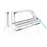 Peugeot 404 - Calha raspador exterior do vidro porta