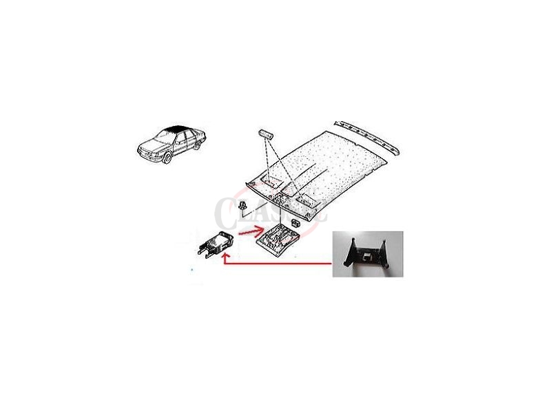 Renault 21 - Suporte de fixação do fecho central
