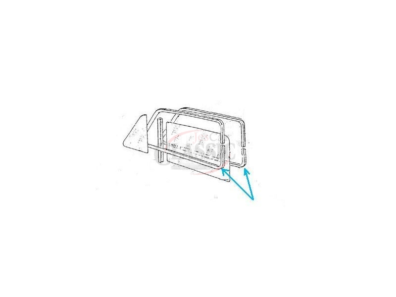 Fiat 127 - Jogo de 2 frisos embelezadores do aro porta