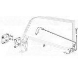 Peugeot 404 - Batente de fechadura porta esquerda