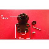 Nissan 120Y B210 / Nissan 1200 B110 - Rótula de suspensão frente (Inferior - Ø14mm)