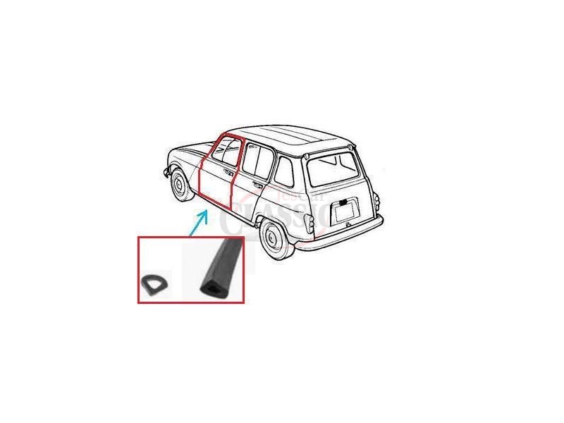 Renault 4 - Borracha porta frente (3250mm)