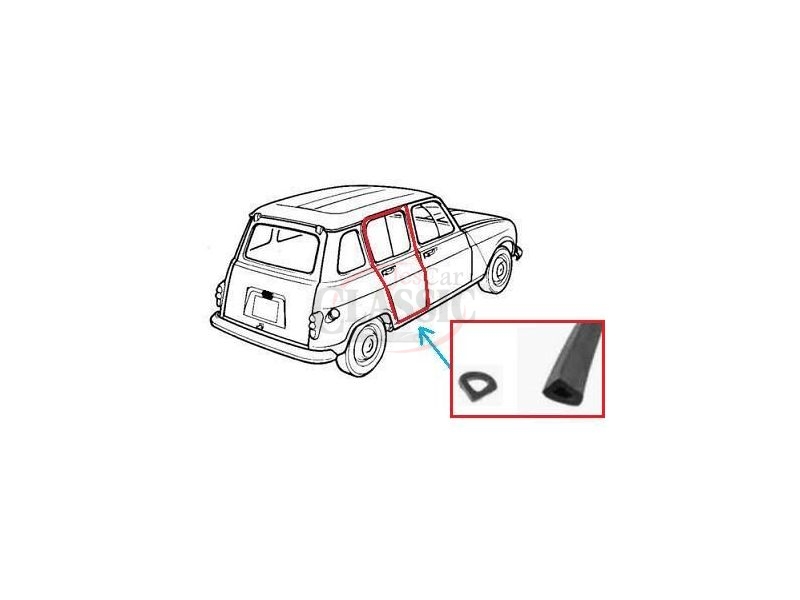 Renault 4 - Borracha porta traseira (3000mm)