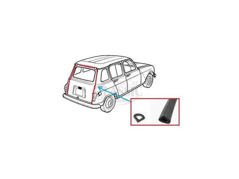 Renault 4 - Borracha da tampa mala (2650mm)