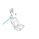 Opel Corsa A - Apoio para fixação do encosto cabeça