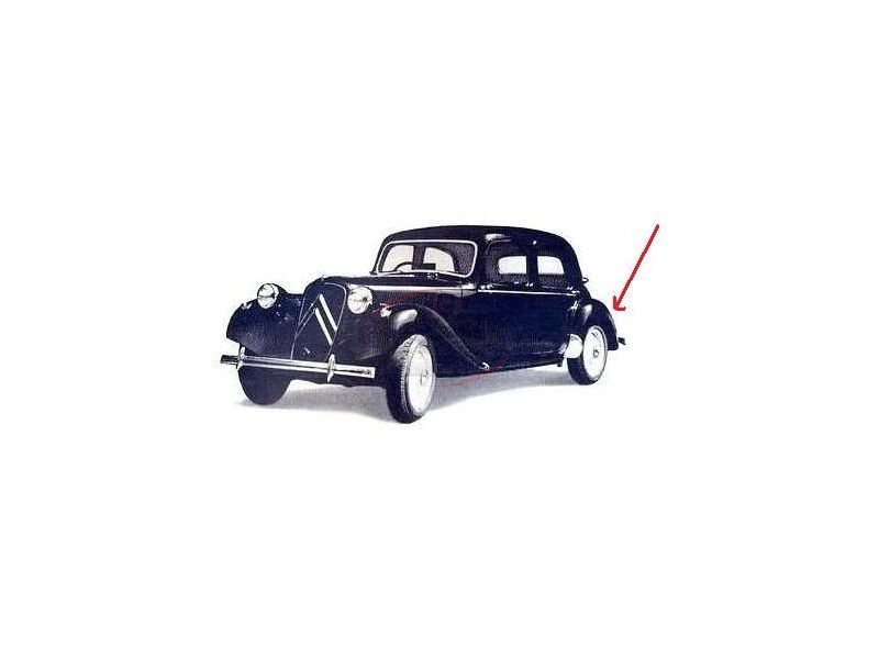 Citroen Traction Avant - Aro do farolim traseiro esquerdo (ROBRI)