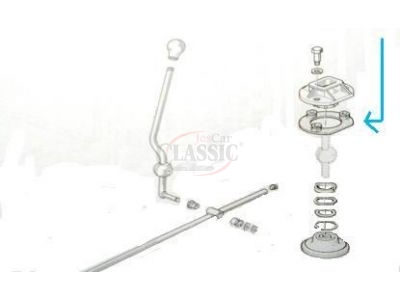 Renault 5 - Junta de vedação do suporte da alavanca de velocidades