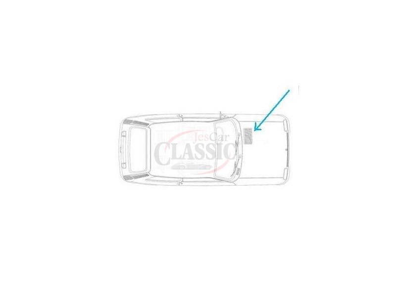 Renault 5 - Difusor de ventilação do capot motor (interior)