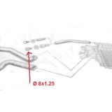 Renault 4 / Renault 5 - Porca do sangrador / tubos de ligação (Ø 8x1.25)