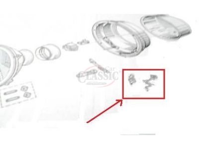 Renault 4 / Renault 6 / Renault 8 / Renault 10 - Jogo (2) molas de fixação farol principal