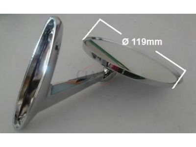 Multimarcas - Espelho retrovisor exterior tipo americano (Bilateral)