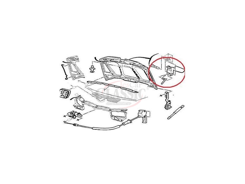 Peugeot 106 - Manipulo de abertura capot motor