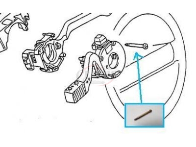 VAG - Parafuso de fixação de comutadores de coluna