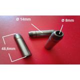 Fiat 124 - Jogo 4 guias de válvula admissão (48.6x14x8)