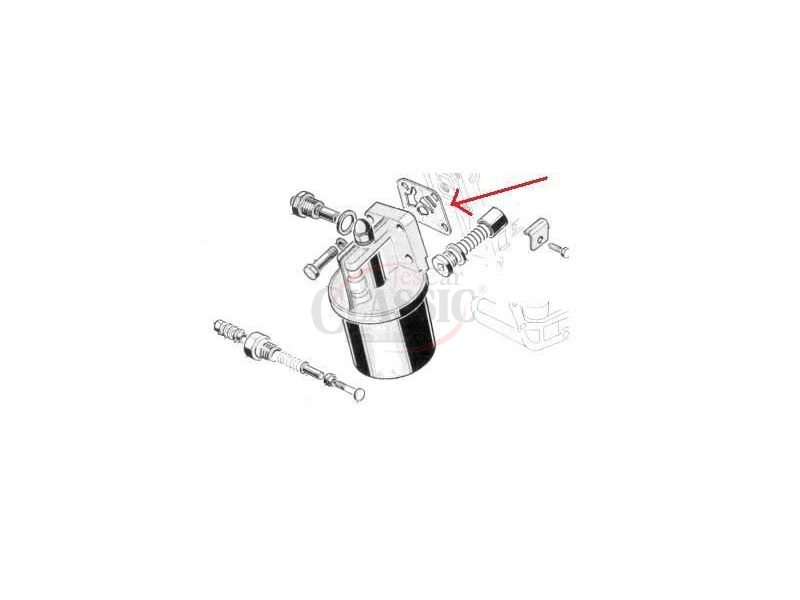 Peugeot 204 / Peugeot 304 - Junta do suporte do filtro óleo