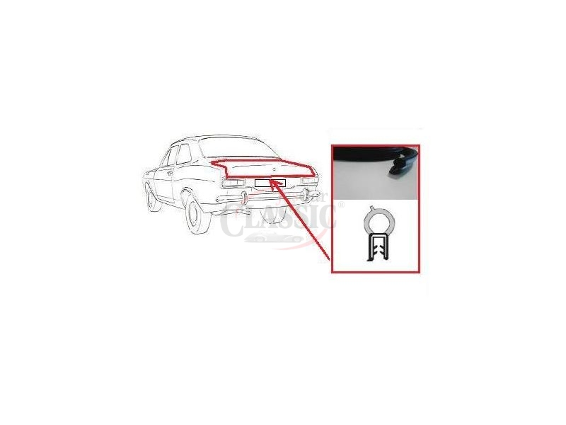 Ford Escort MkI - Borracha da tampa mala