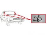 Ford Escort MkI - Jogo de borrachas dos vidros ventiladores