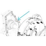 Peugeot 204 / Peugeot 304 / Peugeot 305 - Junta do carter embraiagem