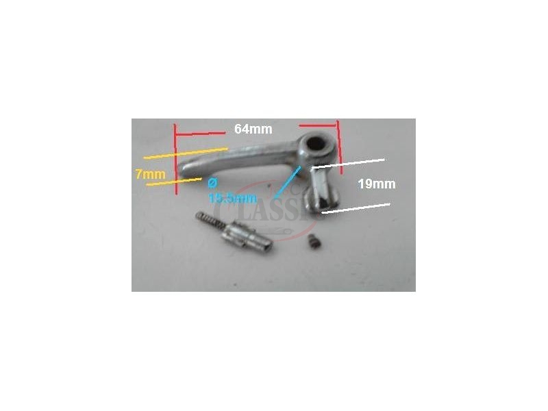 Fiat 124 - Manipulo de abertura do vidro ventilador direito