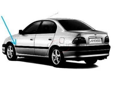 Toyota Avensis I - Friso embelezador do guarda lamas frente esquerdo