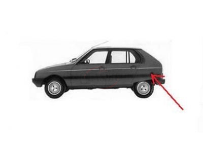 Citroen Visa - Friso embelelazdor da ilharga traseira esquerda