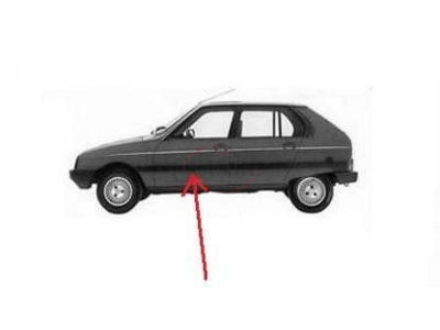Citroen Visa - Friso embelezador da porta frente esquerda
