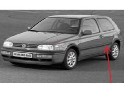 VW Golf III GTI - Friso da ilharga traseira esquerda