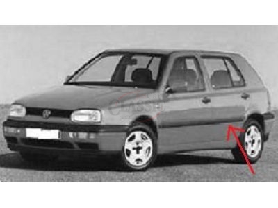 VW Golf III GTI / VW Golf III GTD - Friso embelezador da porta traseira esquerda (63mm)