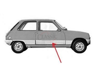 Renault 5 - Friso embelezador da porta direita