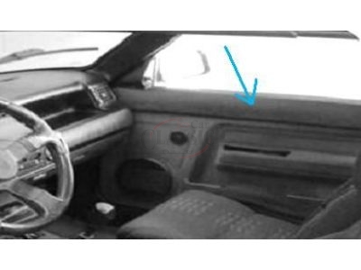 Renault Super 5 GT Turbo - Acabamento superior da guarnição porta direita