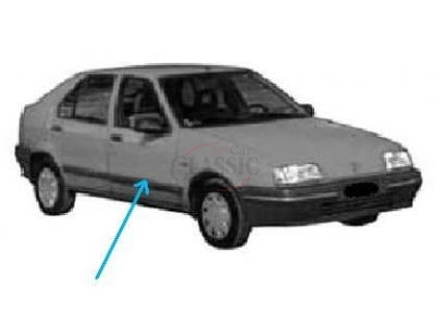 Renault 19 I - Friso embelezador da porta frente direita com cromado
