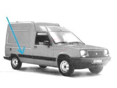 Renault Express I - Friso embelezador da ilharga traseira direita