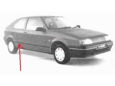 Renault 19 I - Friso embelezador da ilharga traseira direita (540mm)
