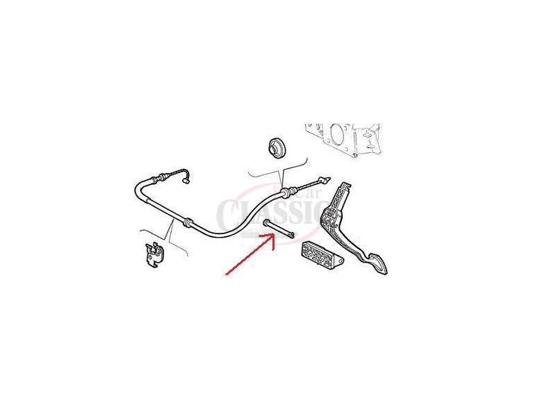 Fiat Punto / Lancia Y - Perno de fixação do pedal de acelerador