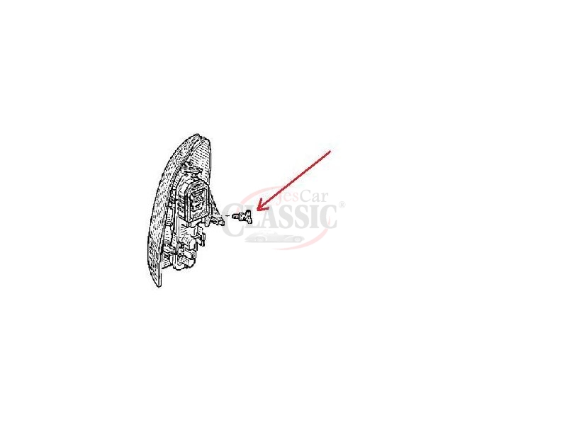 Renault Clio II / Renault Megane II - Porca plástica de fixação do farolim traseiro