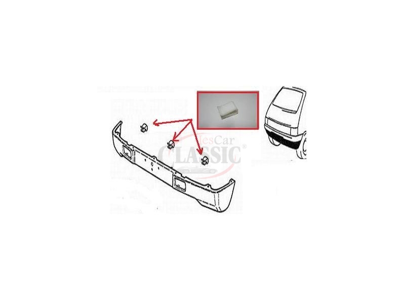 Peugeot 205 - Mola de fixação para spoiler (lip)
