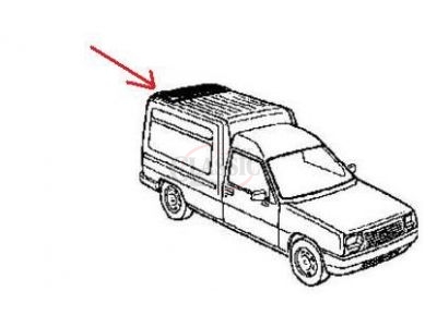 Renault Express - Tampa de tejadilho