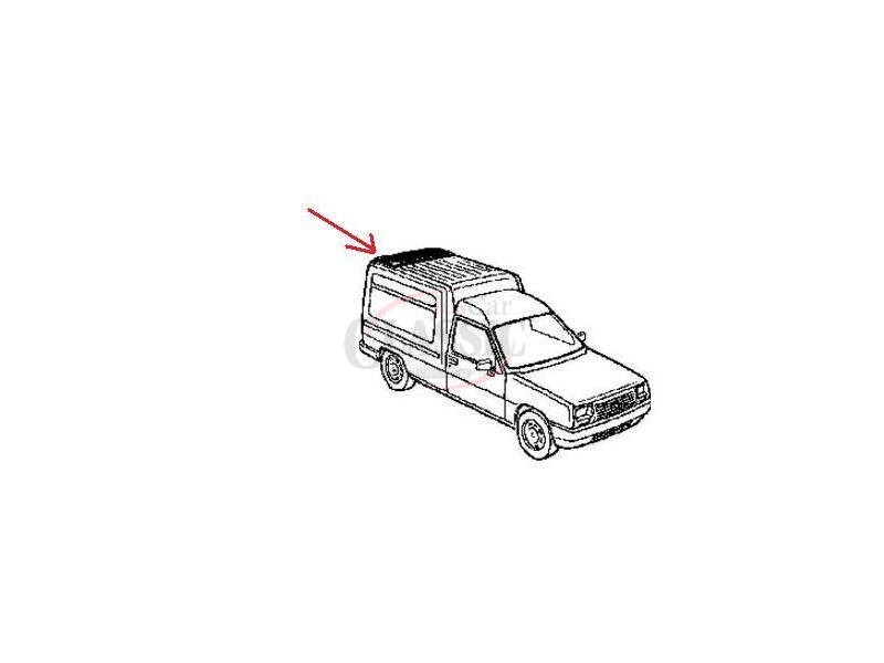 Renault Express - Tampa de tejadilho