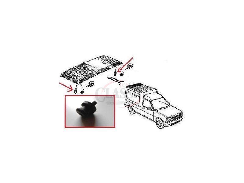 Renault Express - Perno roscado para limitador