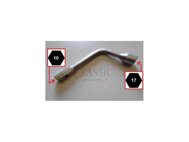 Mercedes-Benz W123 - Chave curva sextavada HEYCO (17x10)