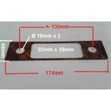 Multimarcas - Frente de auto-rádio madeira (174x48)