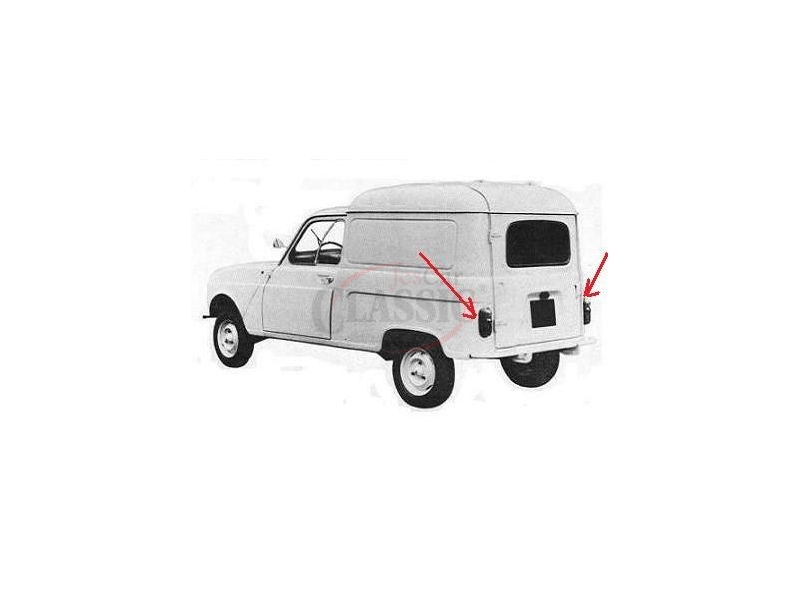 Renault 4F - Borracha do vidro farolim traseiro