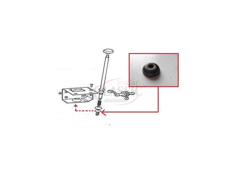 Fiat 600 - Anilha do selector da alavanca velocidades (Ø 31mm)